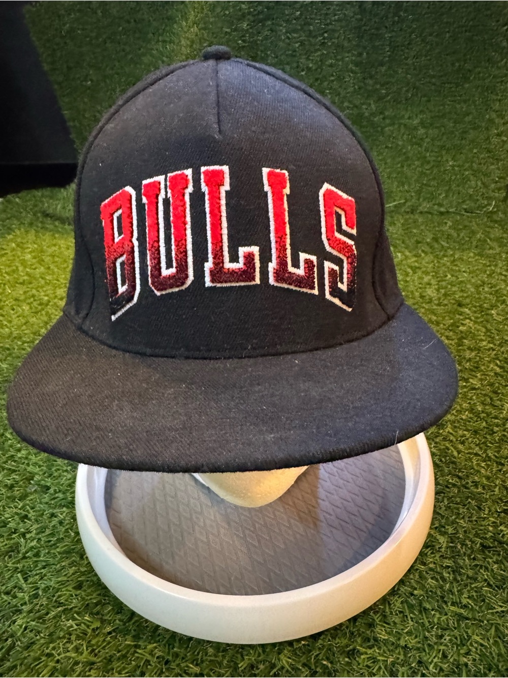 Mitchell & Ness Chicago Bulls Black Red Snapback Hat